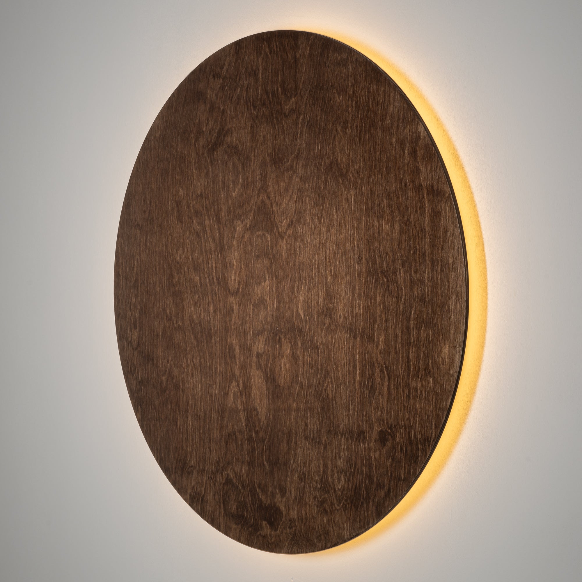 RING TIMBER LED XXL – Dunkles Holz