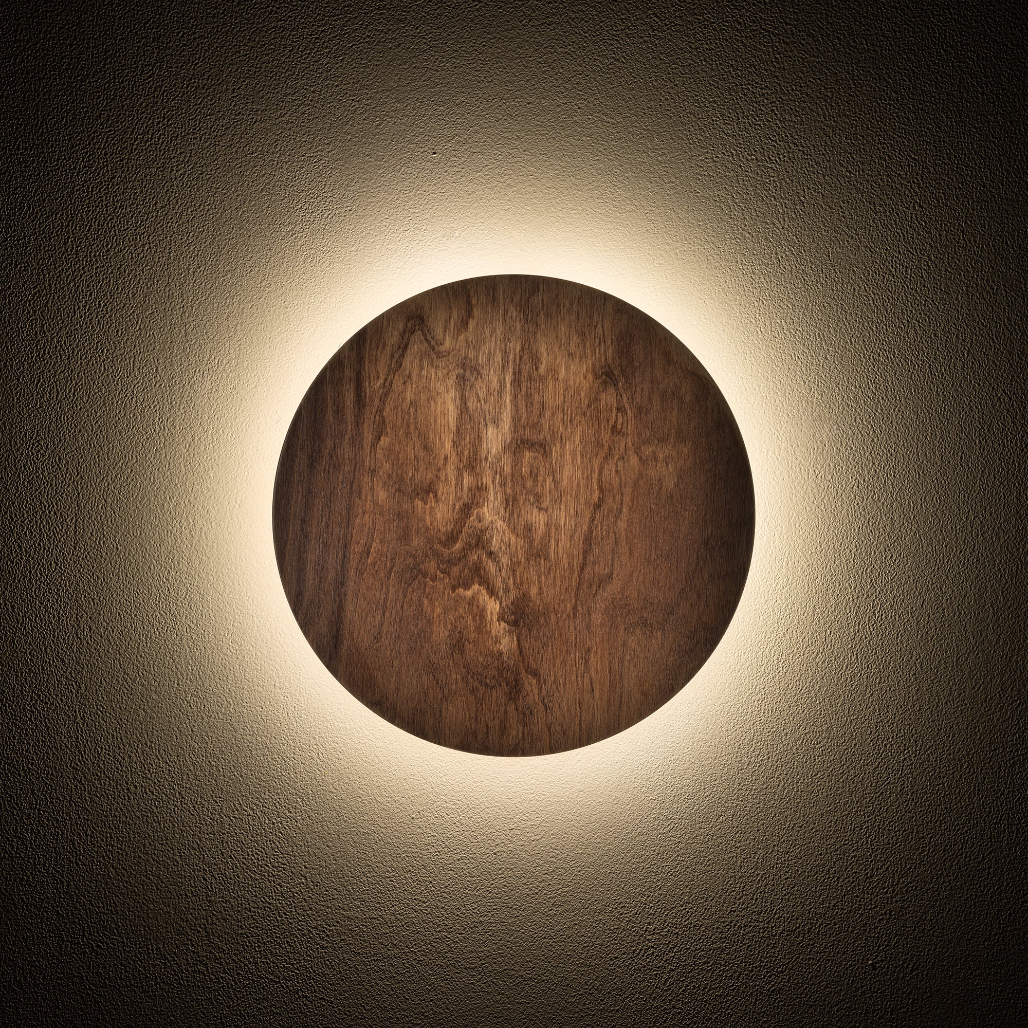 RING TIMBER LED S – Dunkles Holz