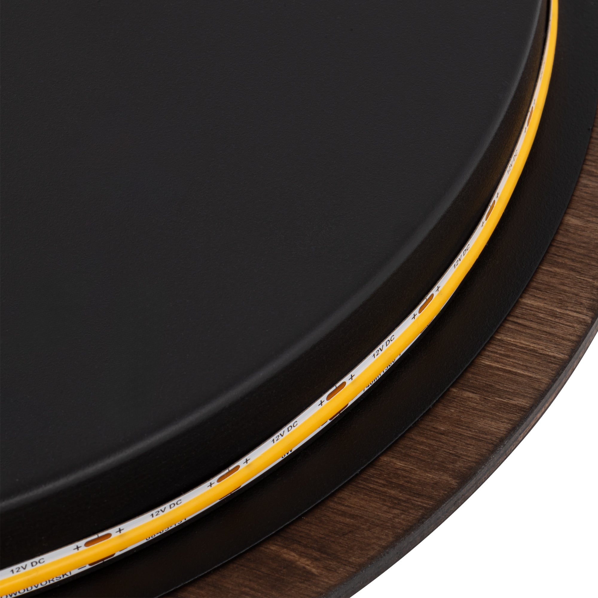 RING TIMBER LED M – Dunkles Holz