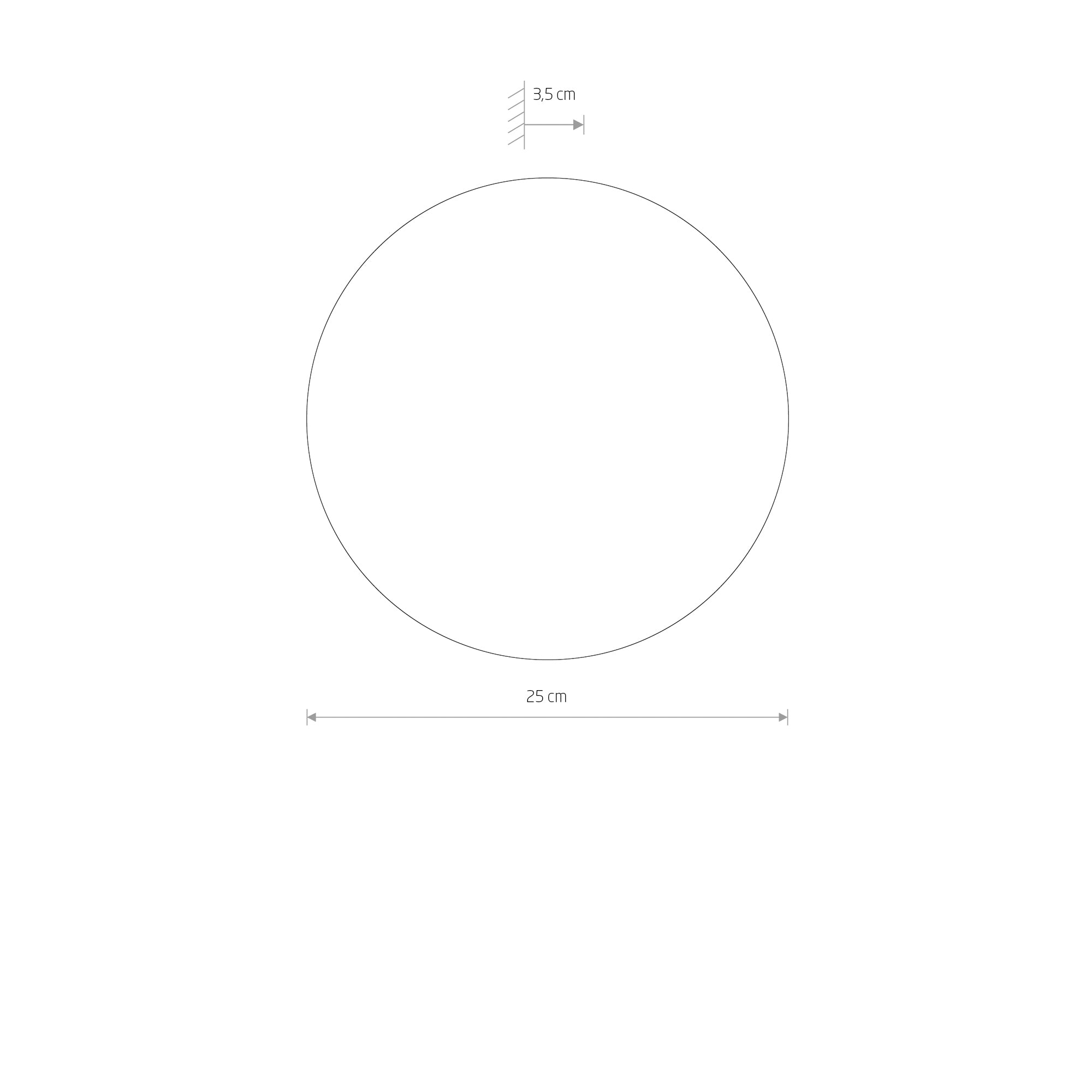 RING TIMBER LED M – Dunkles Holz