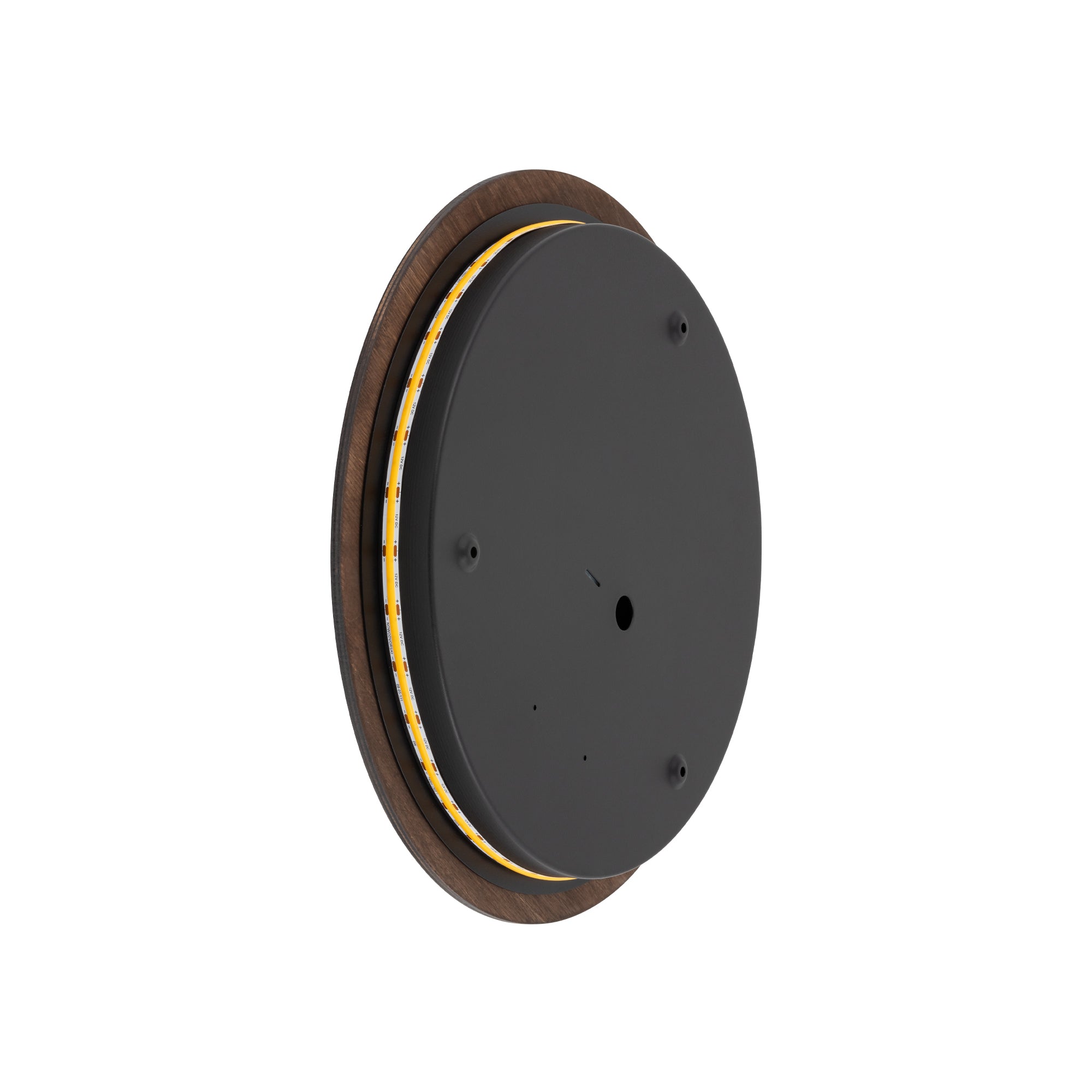 RING TIMBER LED L – Dunkles Holz
