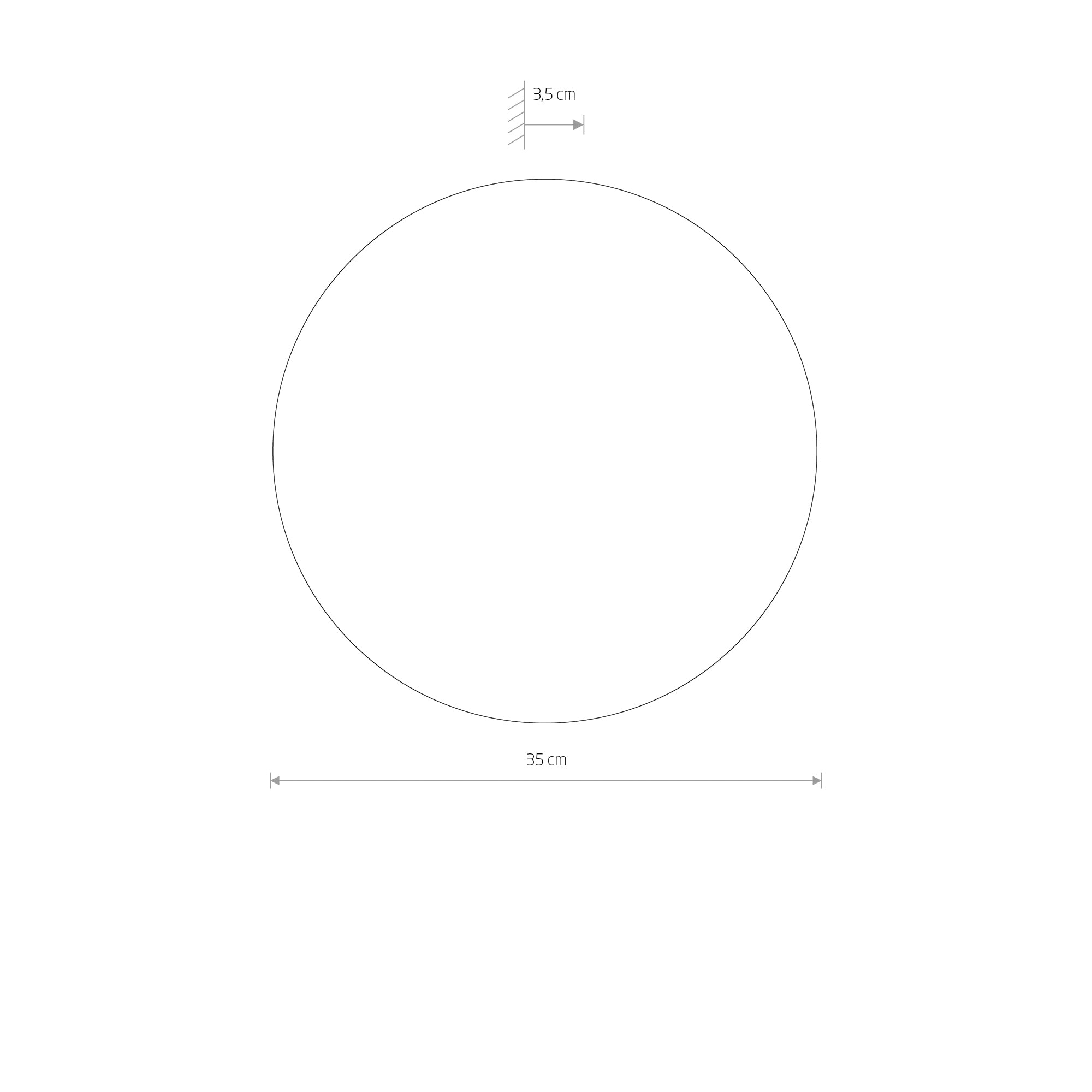 RING TIMBER LED L – Dunkles Holz