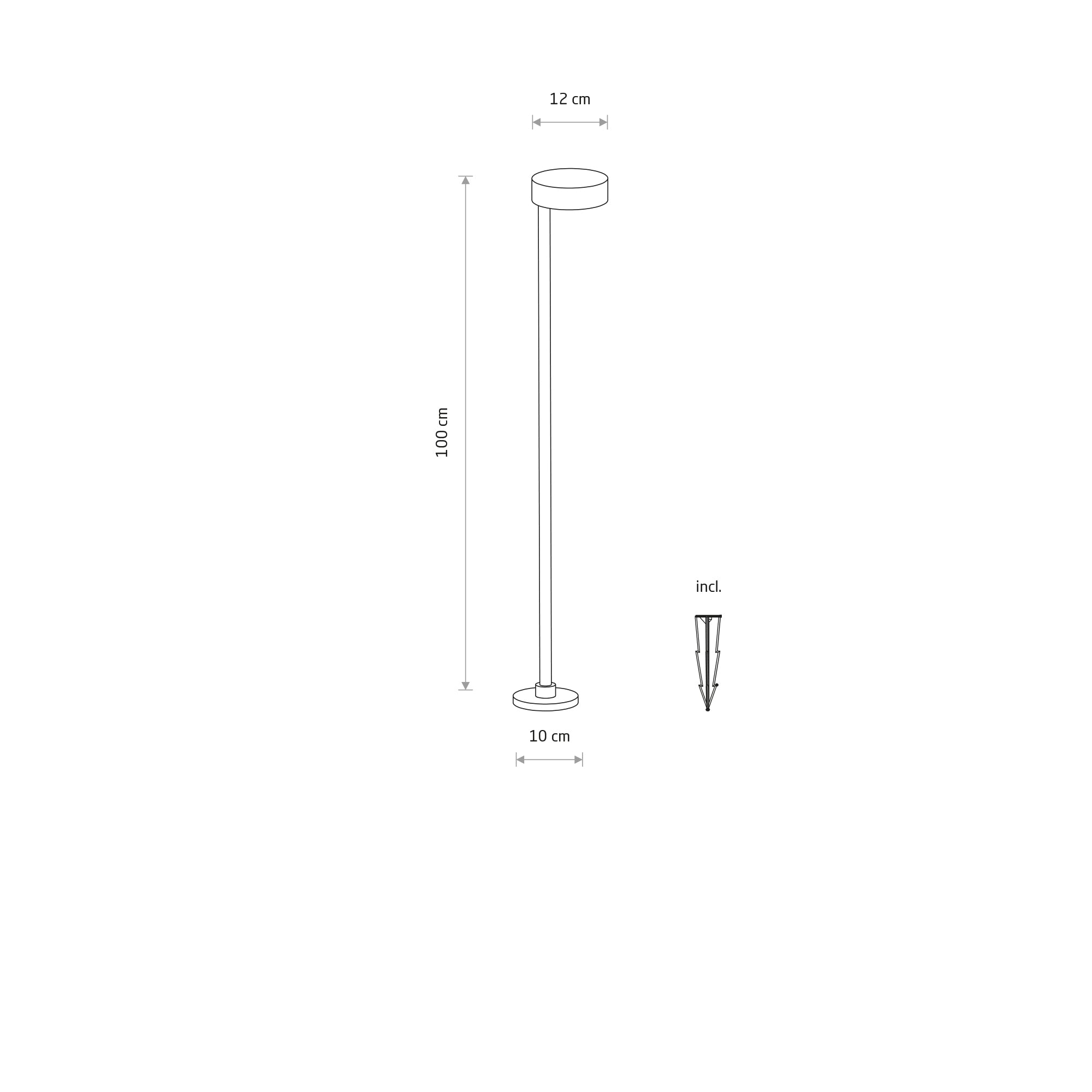RUBY LED – Schwarz