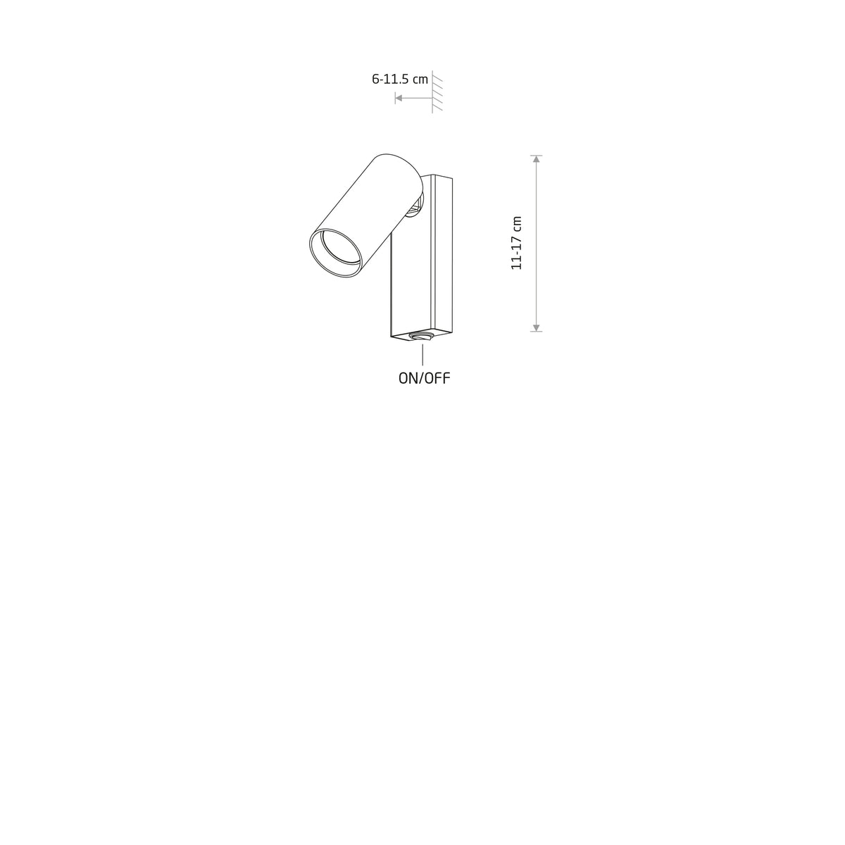 FOURTY WALL SWITCH – Maßzeichnung