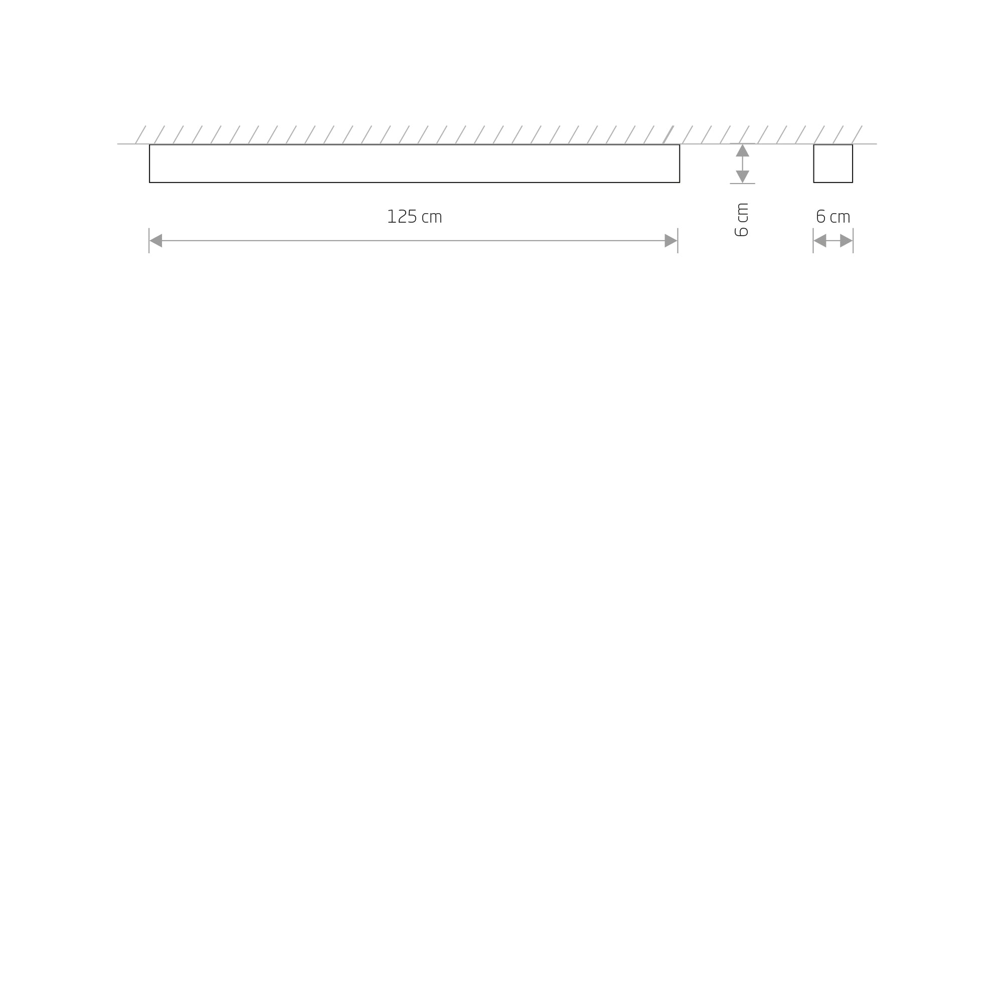 SOFT CEILING LED 120X6 – Graphit
