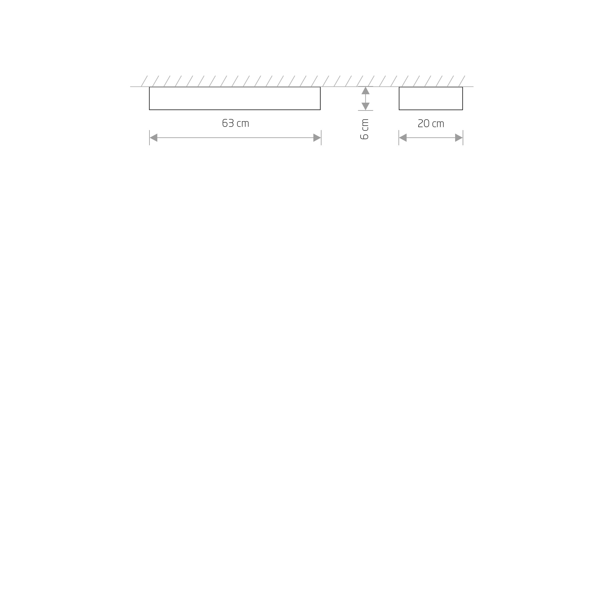 SOFT CEILING LED 60X20 – Graphit