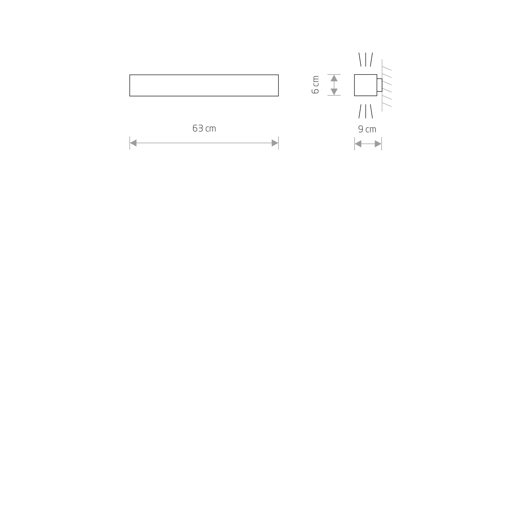 SOFT WALL LED 60X6 – Graphit