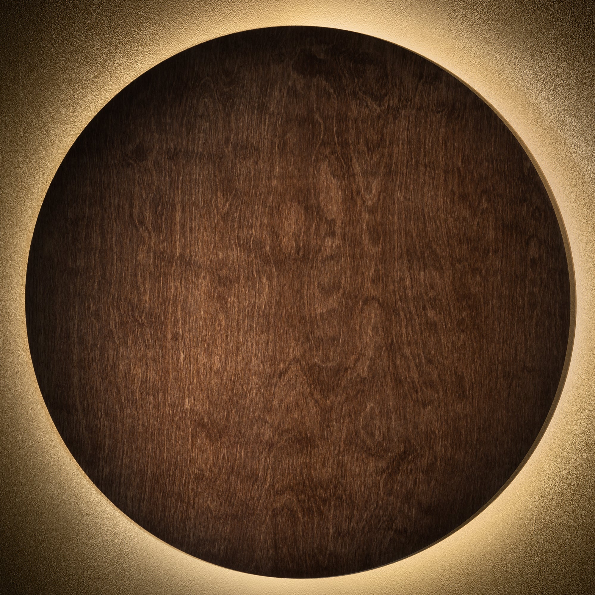 RING TIMBER LED XXL – Dunkles Holz