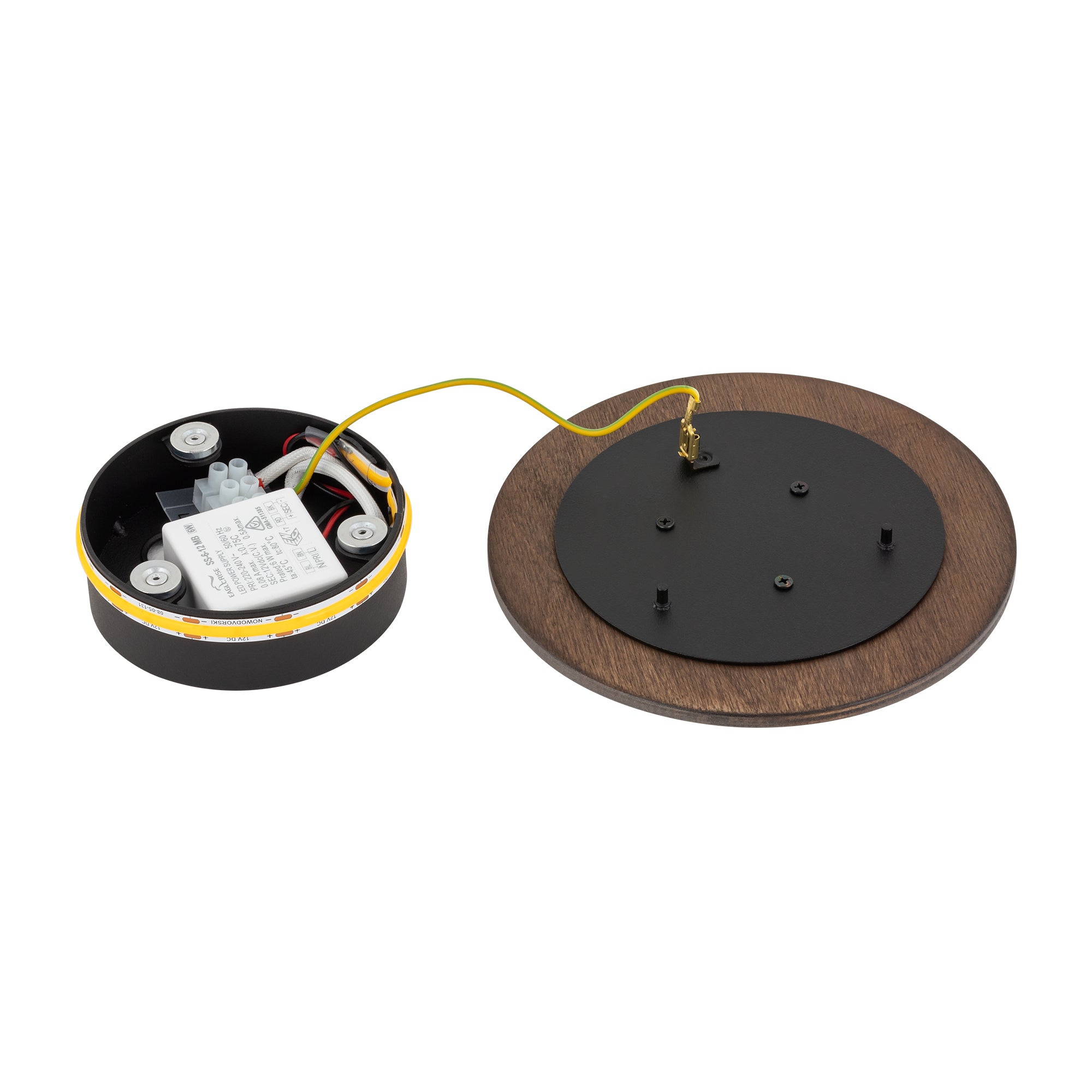 RING TIMBER LED S – Dunkles Holz