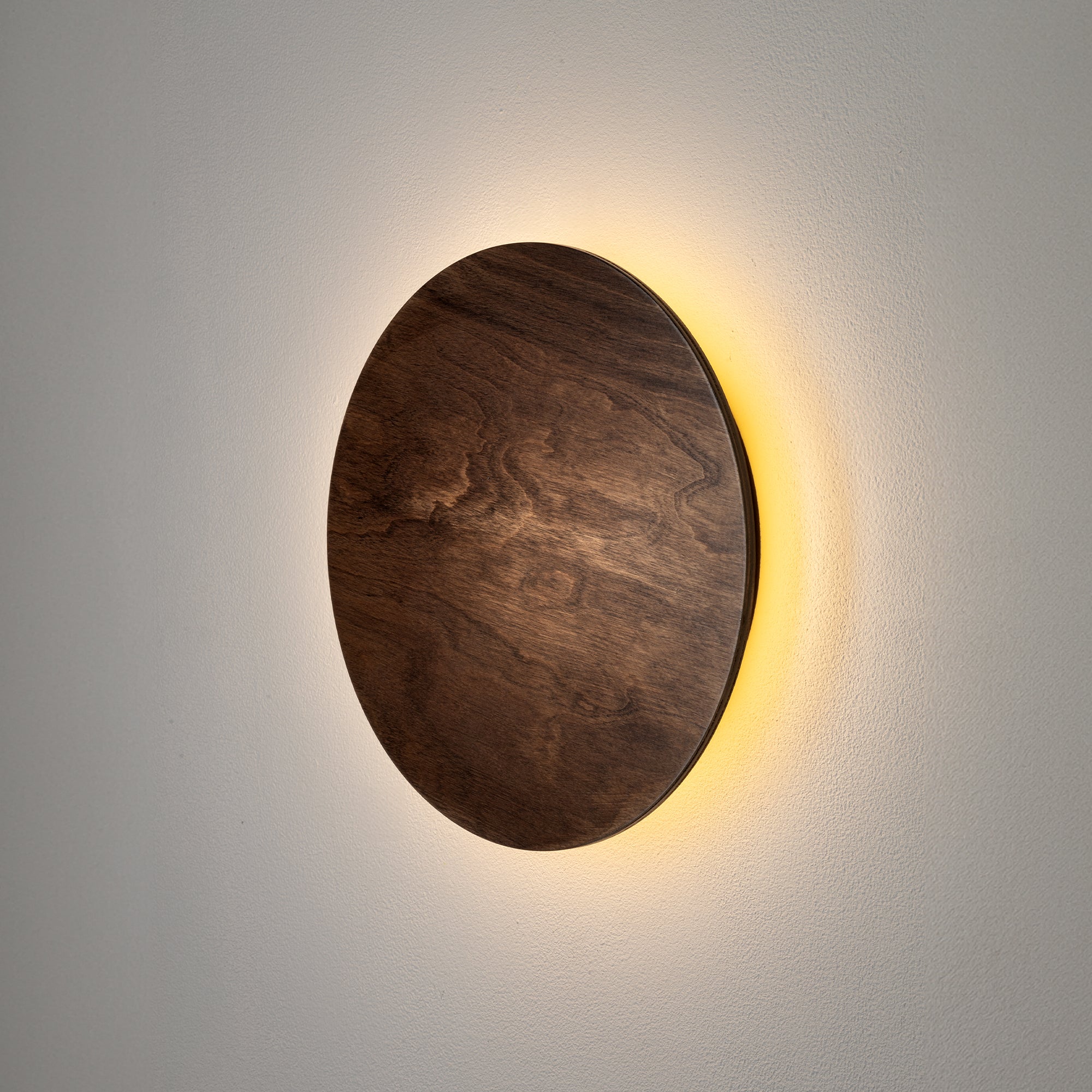 RING TIMBER LED M – Dunkles Holz