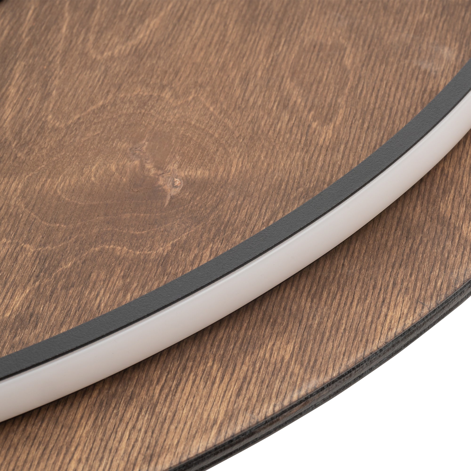 RING TIMBER LED XL – Dunkles Holz