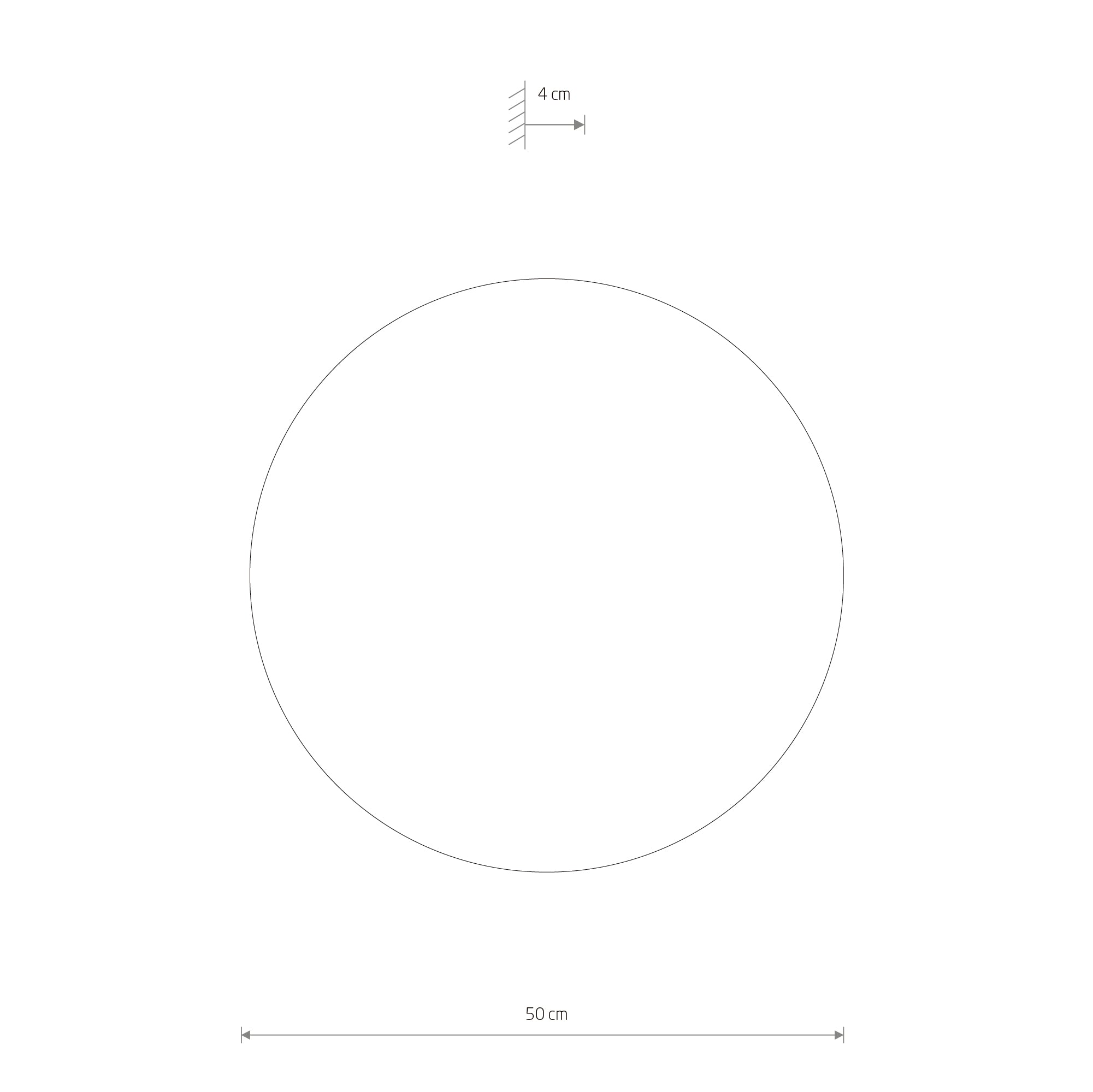 RING TIMBER LED XL – Dunkles Holz