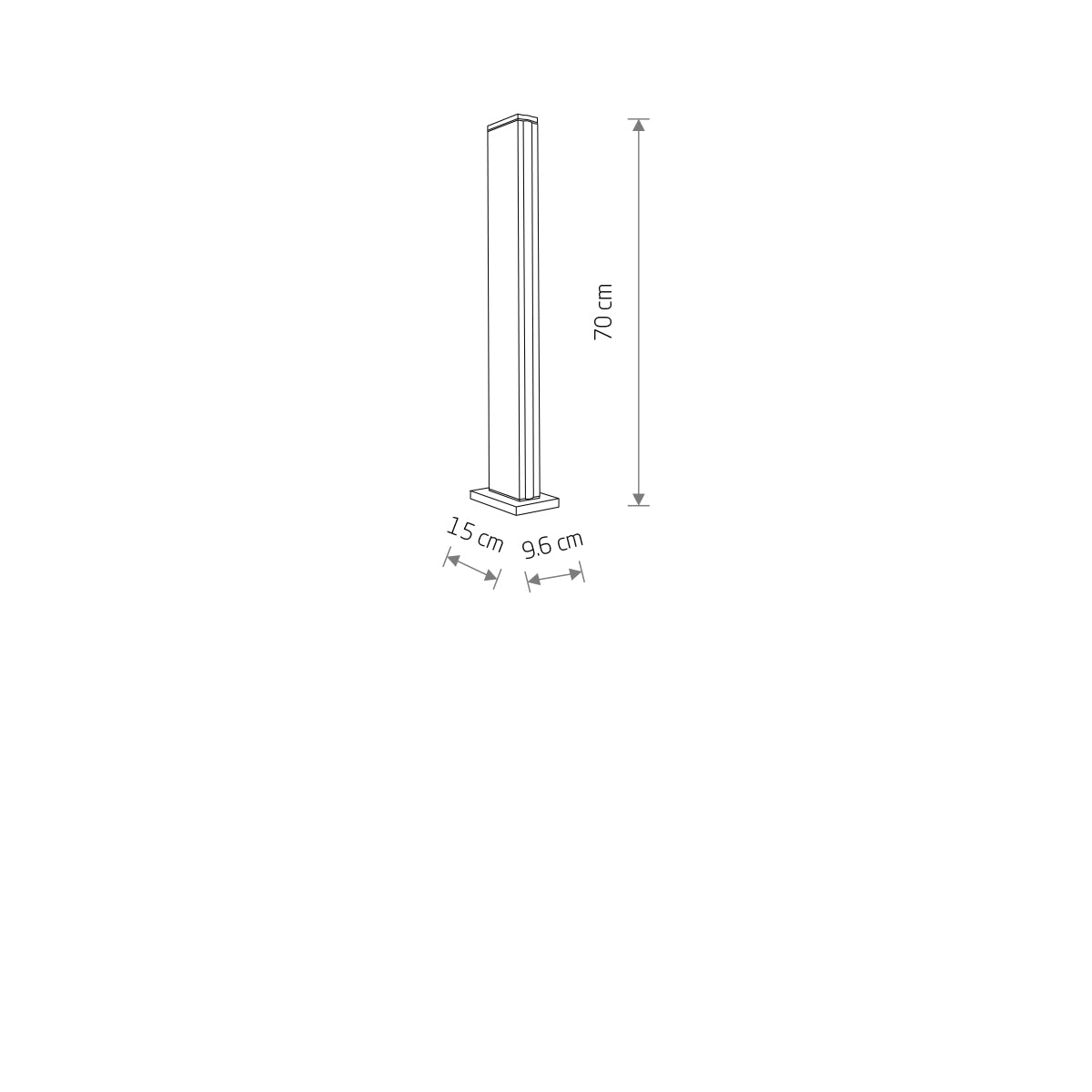 SLIT LED – Schwarz