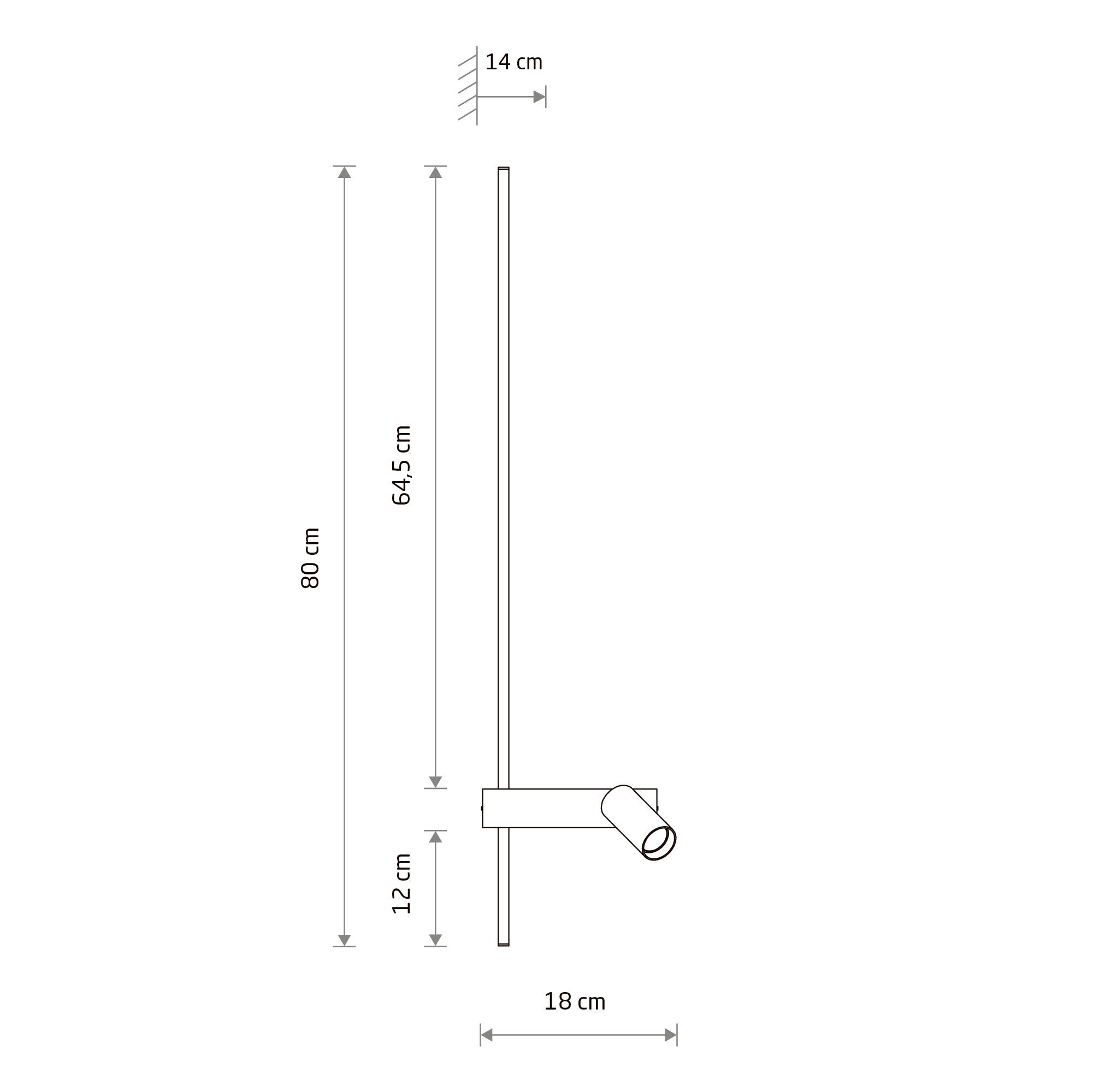 EASY LED LEFT – Schwarz