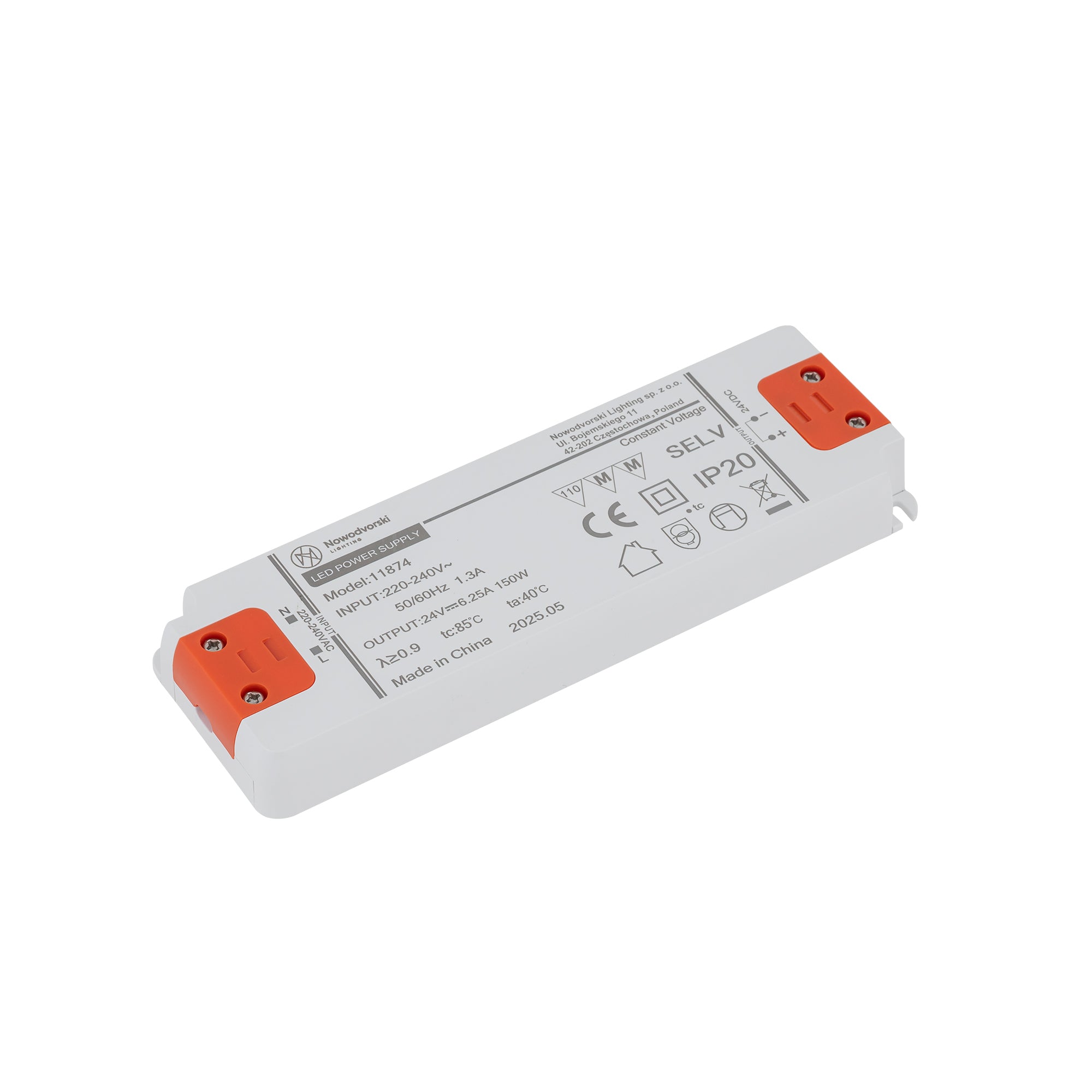 24V DC, 150W, POWER SUPPLY – Weiß