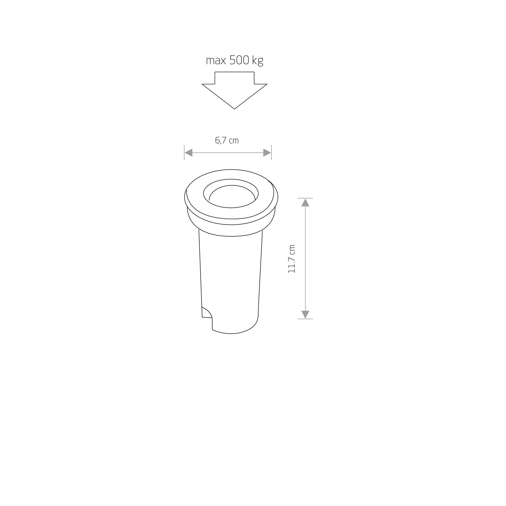 MON LED – Silber