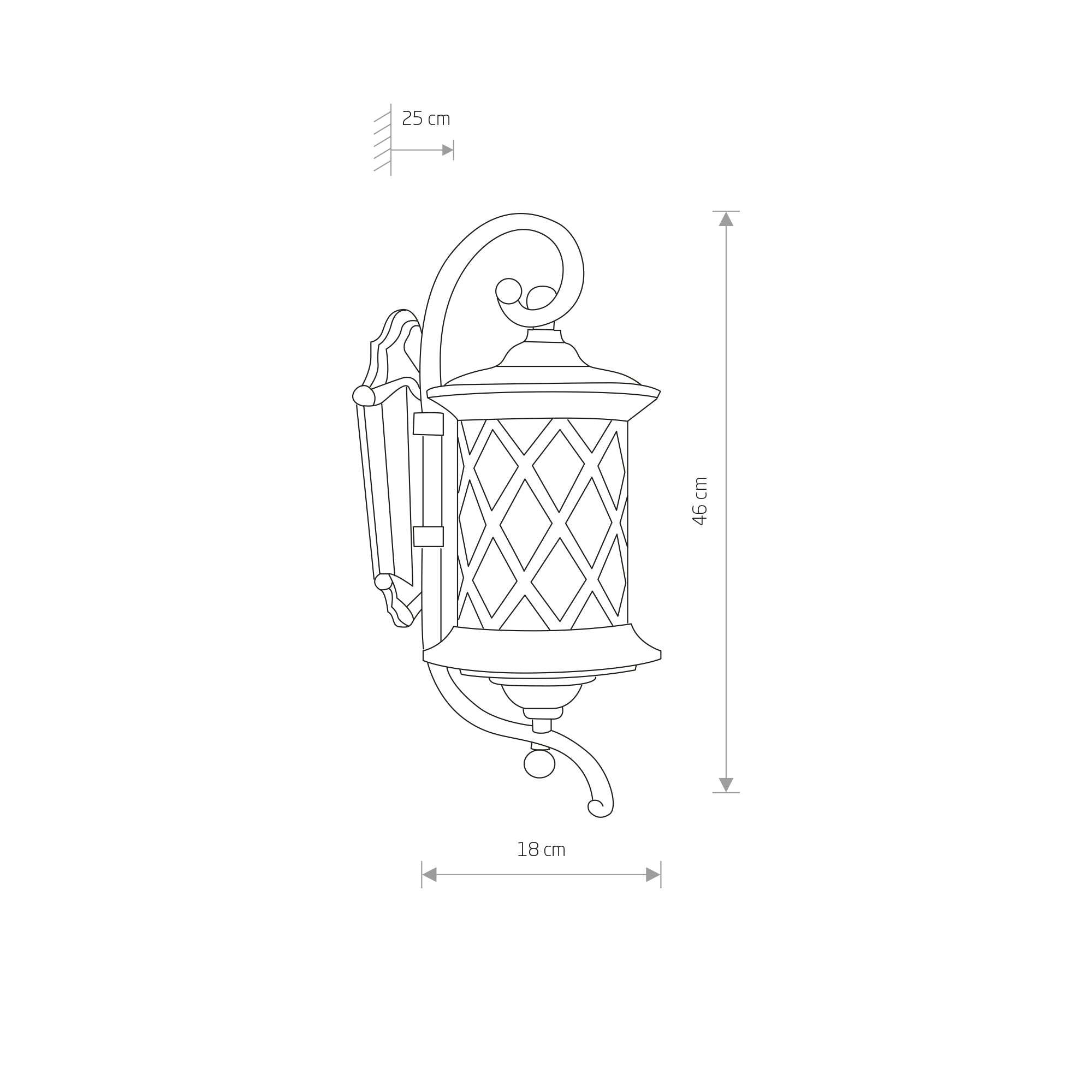 LANTERN – Schwarz mit Kupferpatina