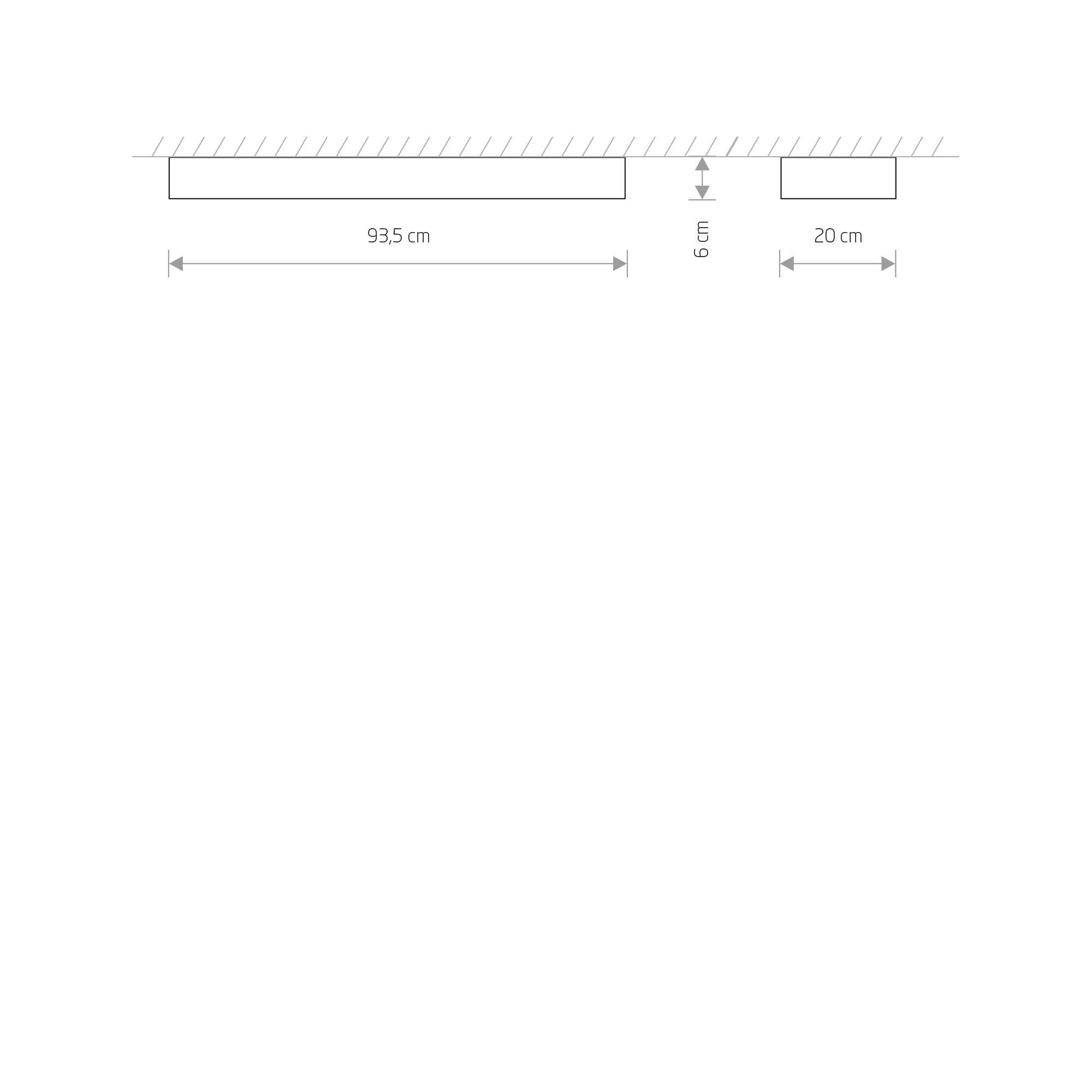 SOFT CEILING LED 90X20 – Weiß