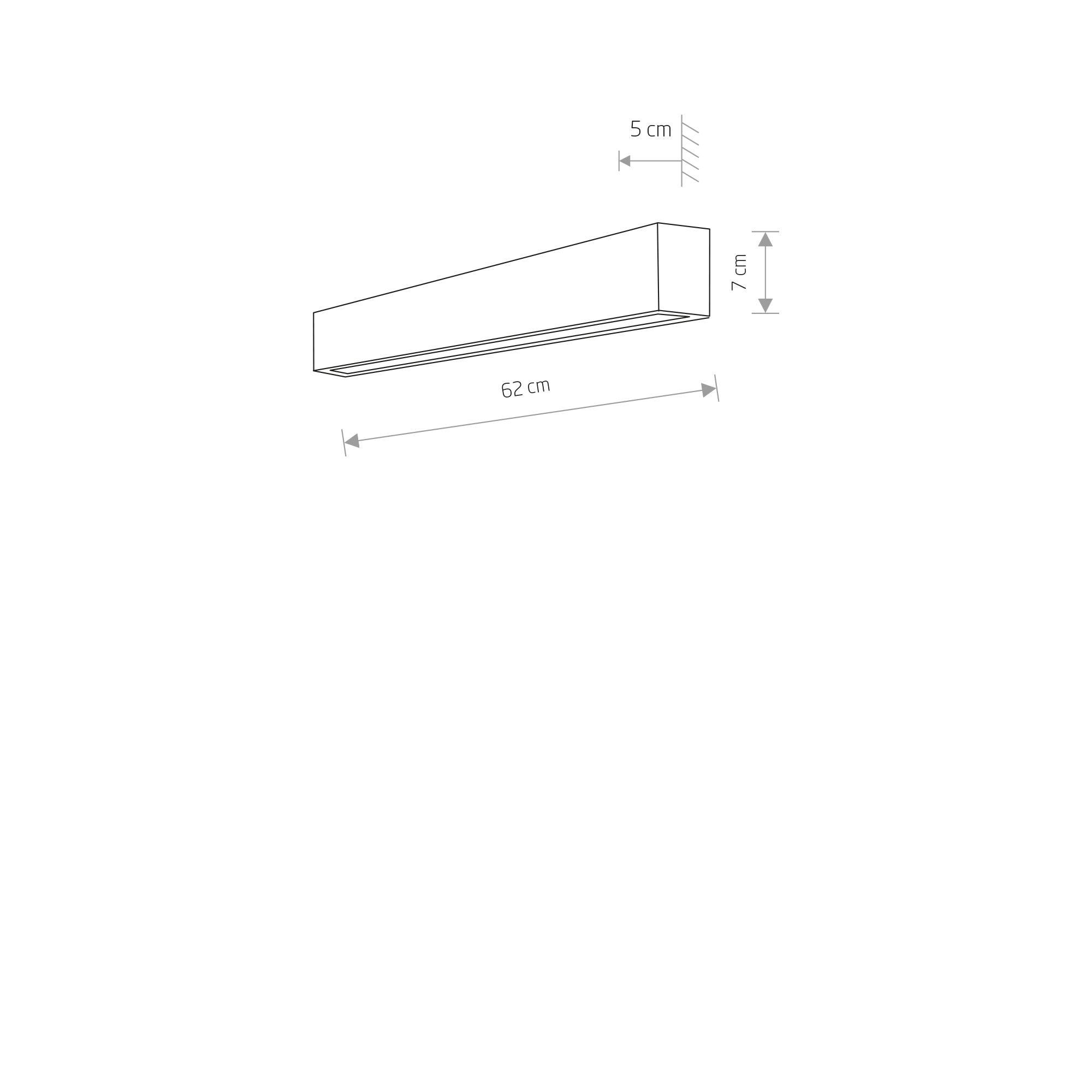 STRAIGHT WALL LED S – Weiß