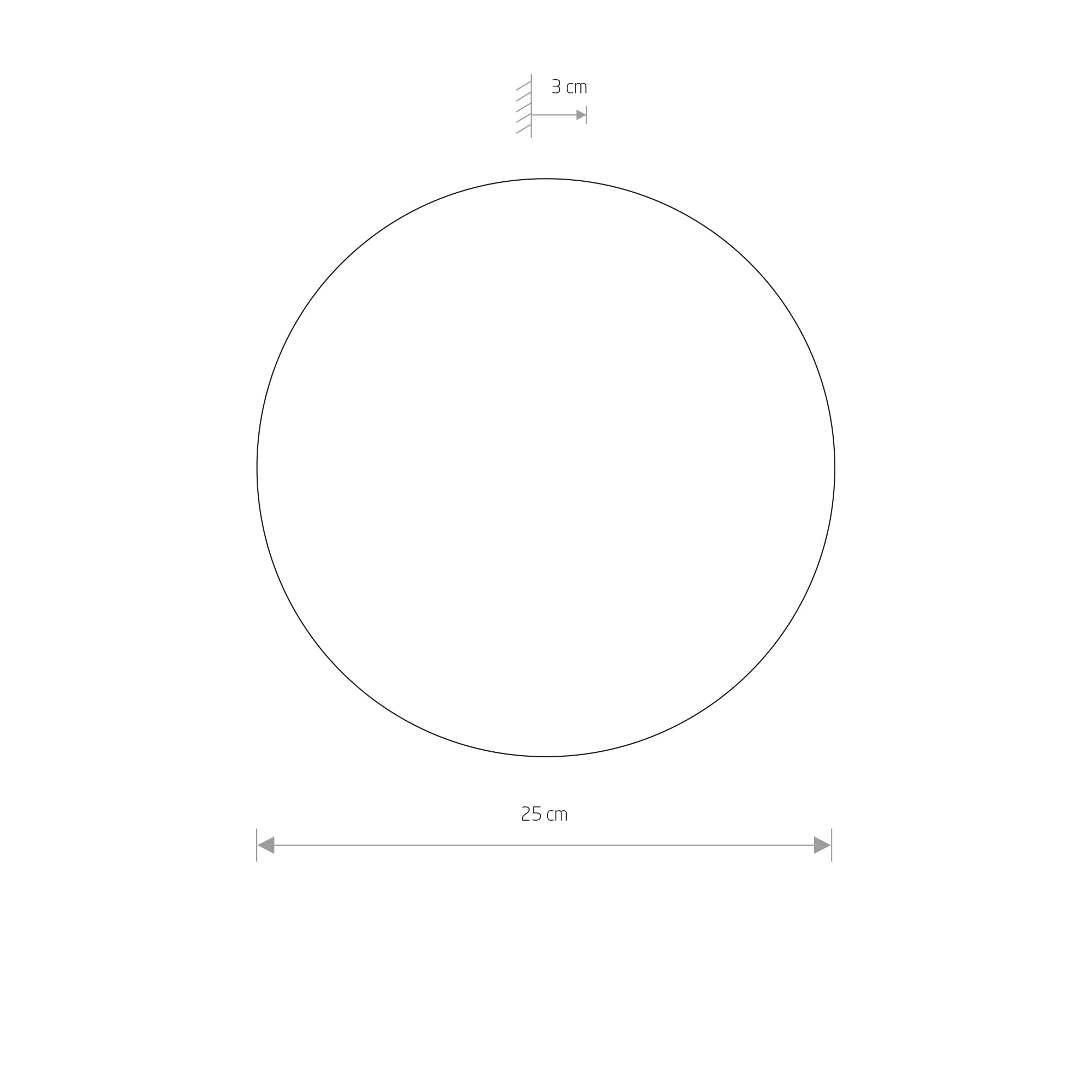 RING LED M – Schwarz