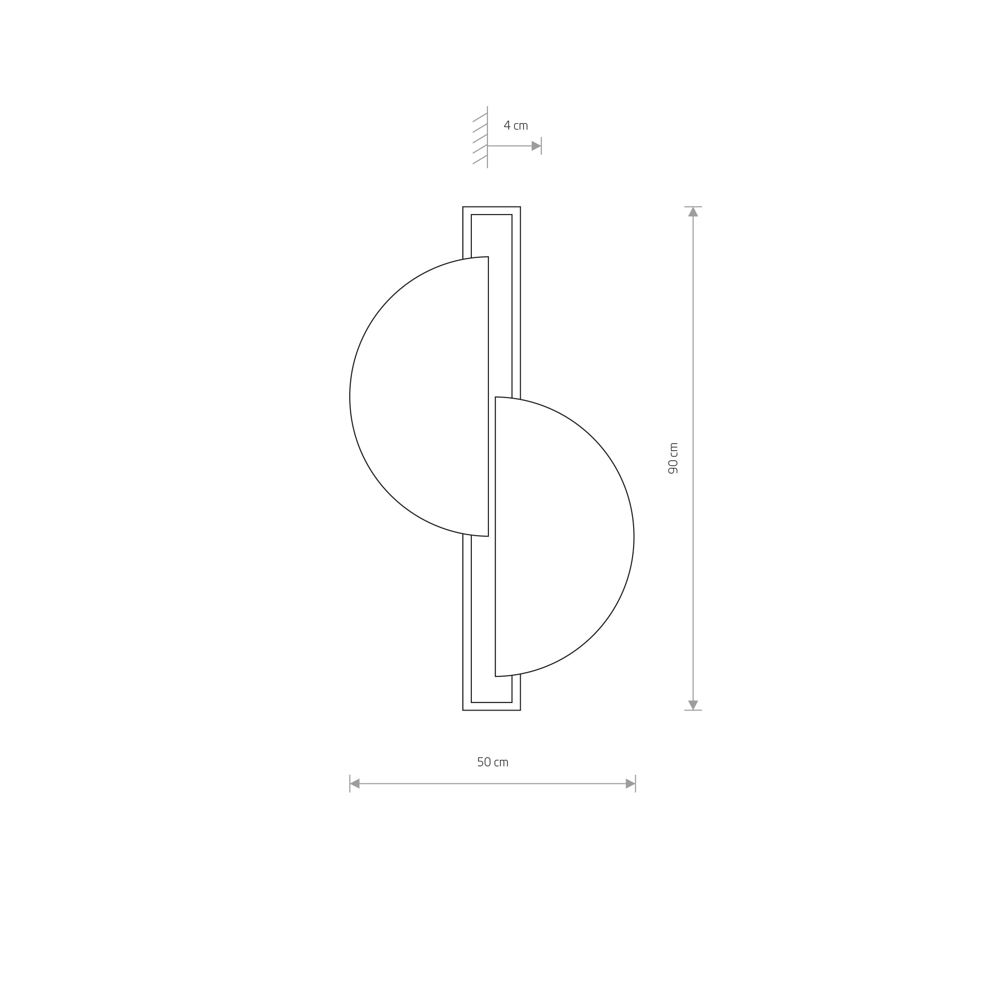 SUNRISE LED – Dunkles Holz
