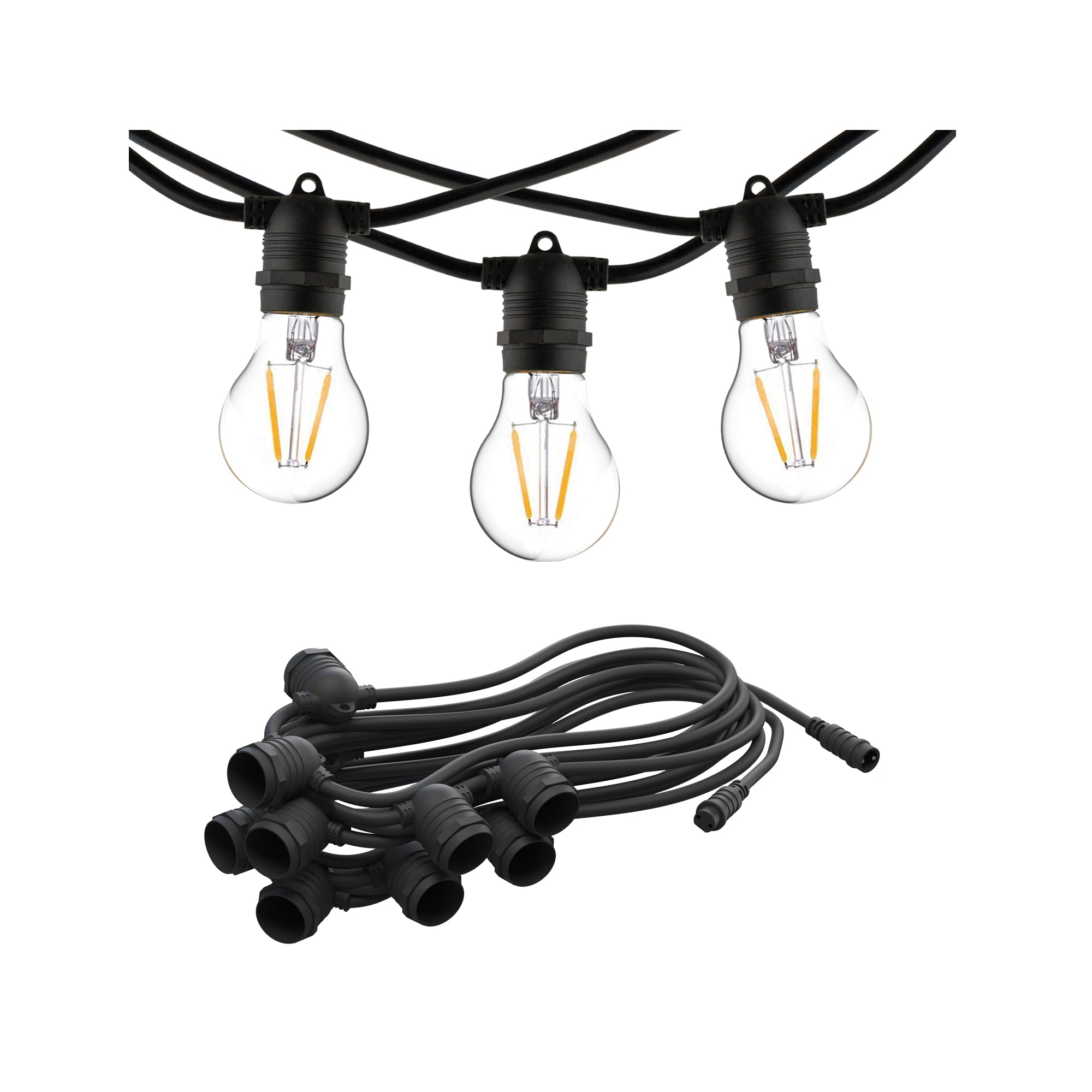 FESTOON LIGHTS 9m – Schwarz