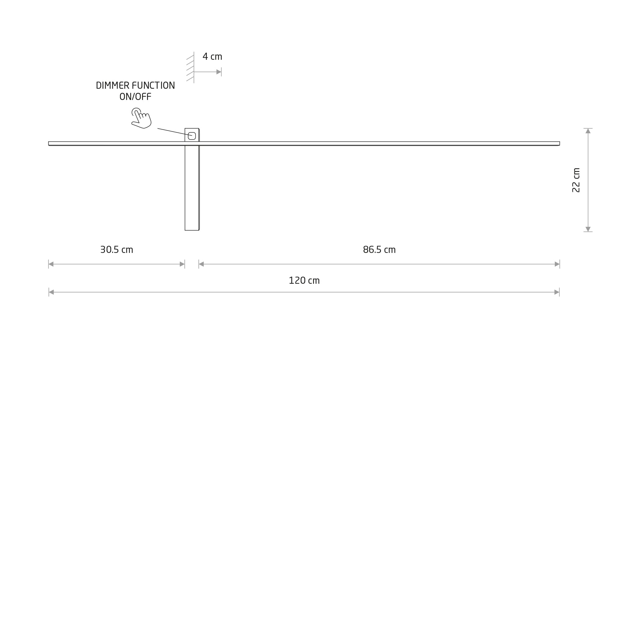 IMPULSE LED L – Schwarz