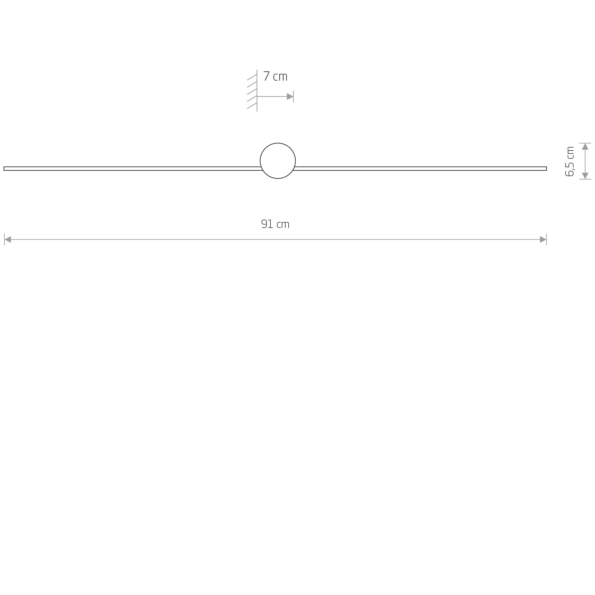 PIN LED M – Schwarz