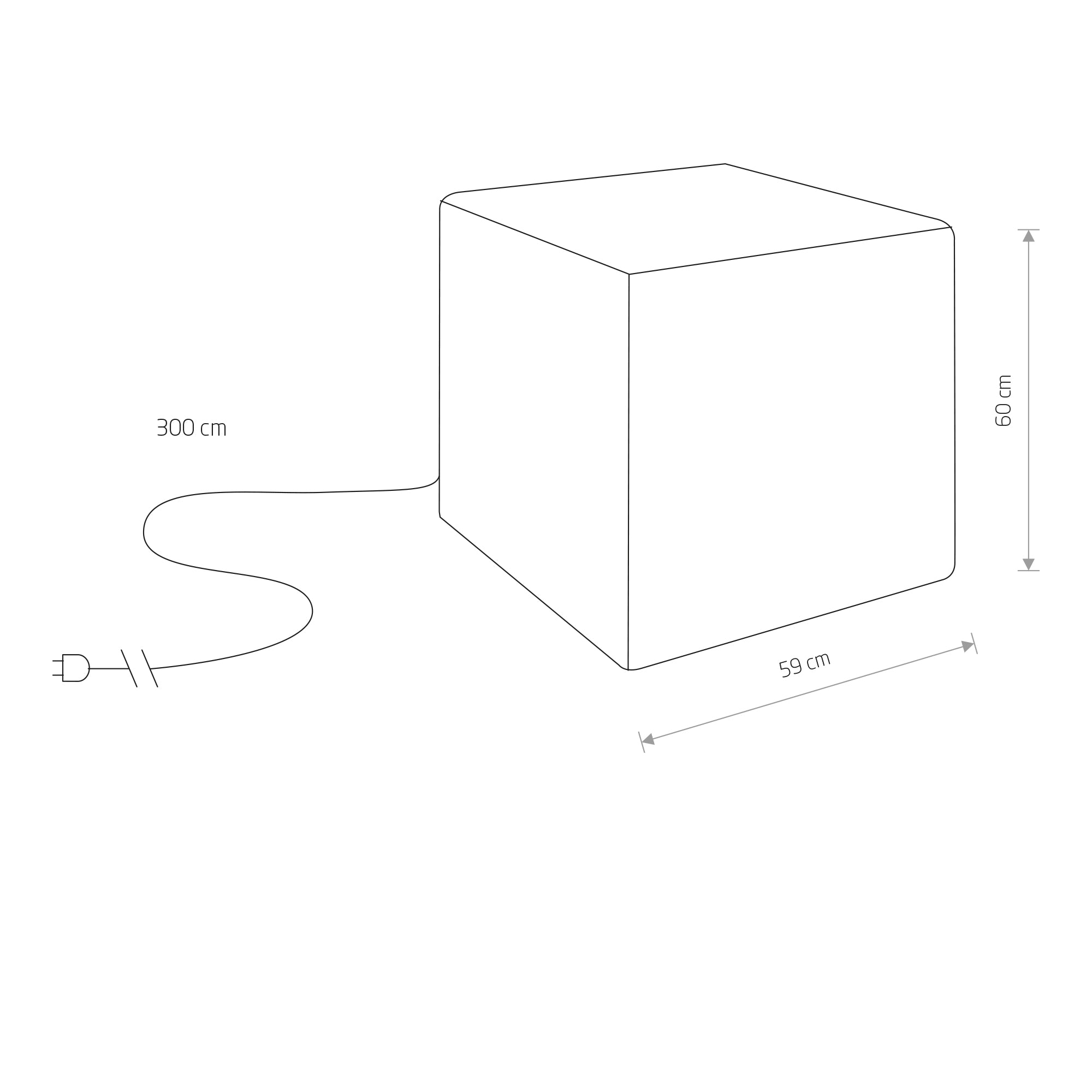 CUMULUS CUBE L – Weiß