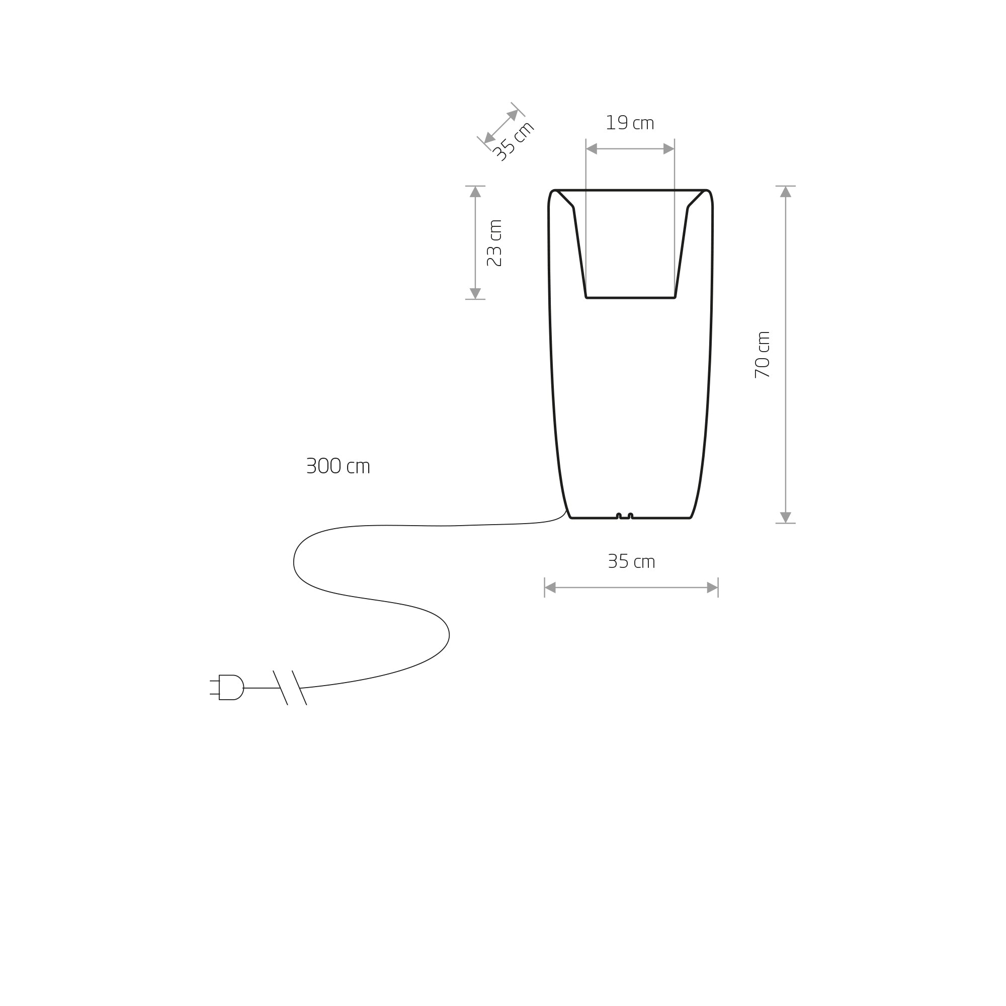 FLOWERPOT M – Weiß
